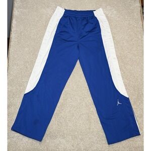 Nike Air Jordan Sweatpants Mens XL Blue Classic Warm Up Pants Snap Breakaway
